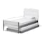 Baxton Studio Nereida Modern White and Grey-Finished Wood Twin Platform Bed 143-7869-7890 - alternate 10